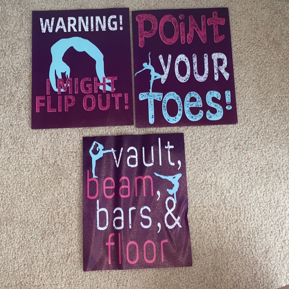 3 price set gymnastics decorations